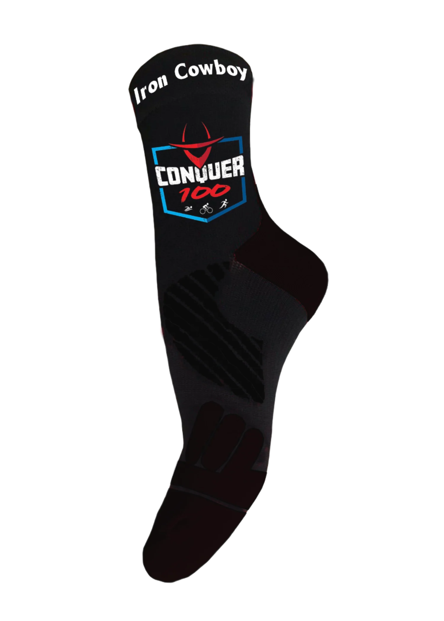 Iron Cowboy Conquer 100 Special Edition Crew Socks image 2