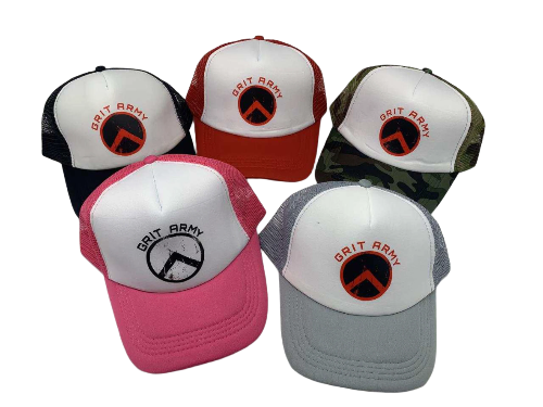 Grit Army Foam Mesh Trucker Hat - Hot Pink image